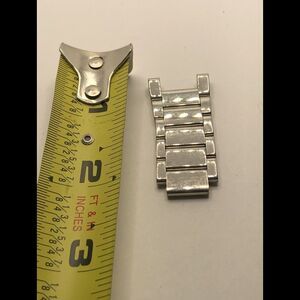 Michael Kors Watch Parts Partial Band Links No Clasp Silver Tone 18mm FK29
